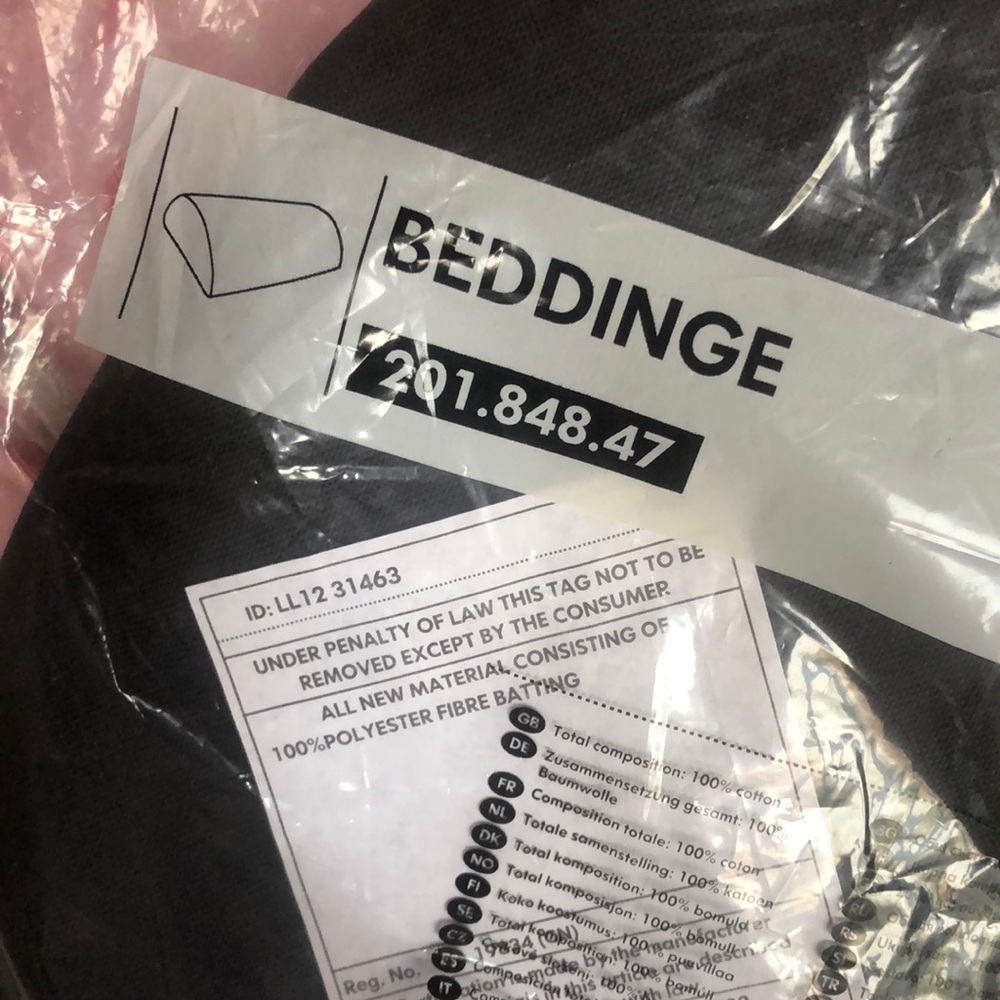 Ikea Beddinge Half Moon Dark Gray Pillow Cover New In Package